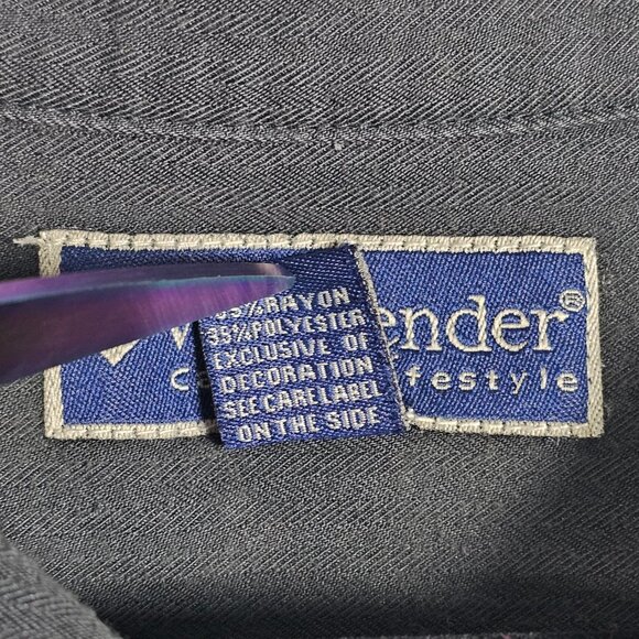 Weekender Embroidered Palm Tree Hawaiian Mens Large Short Sleeve Button Shirt - Picture 5 of 7